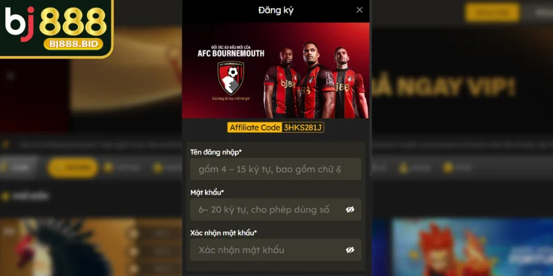 Cách thức thao tác ĐĂNG KÝ BJ888 chính xác