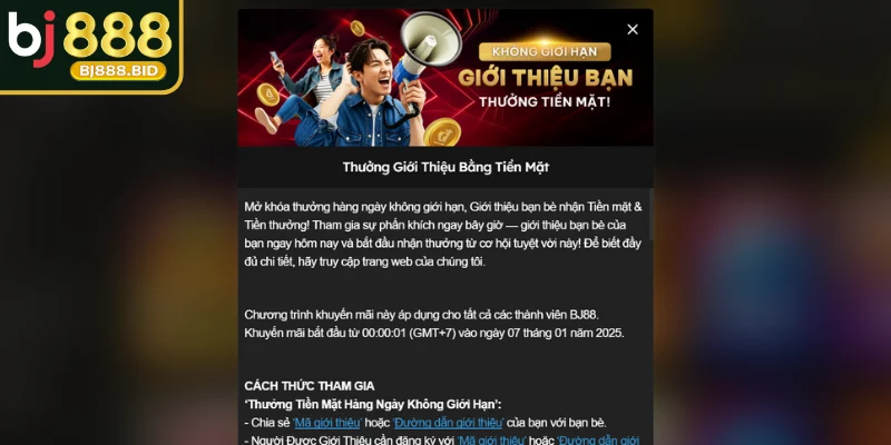 Giới thiệu bạn bè nhận ngay tiền thưởng lẫn hoa hồng